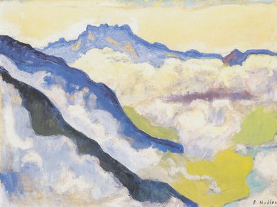 Le Dents du Midi da Caux da Ferdinand Hodler